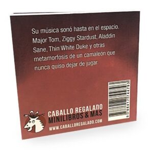 Contraportada minilibro David Bowie